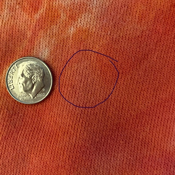 3/$20 ivory ella tie-dye hoodie, size XS - Picture 8 of 12